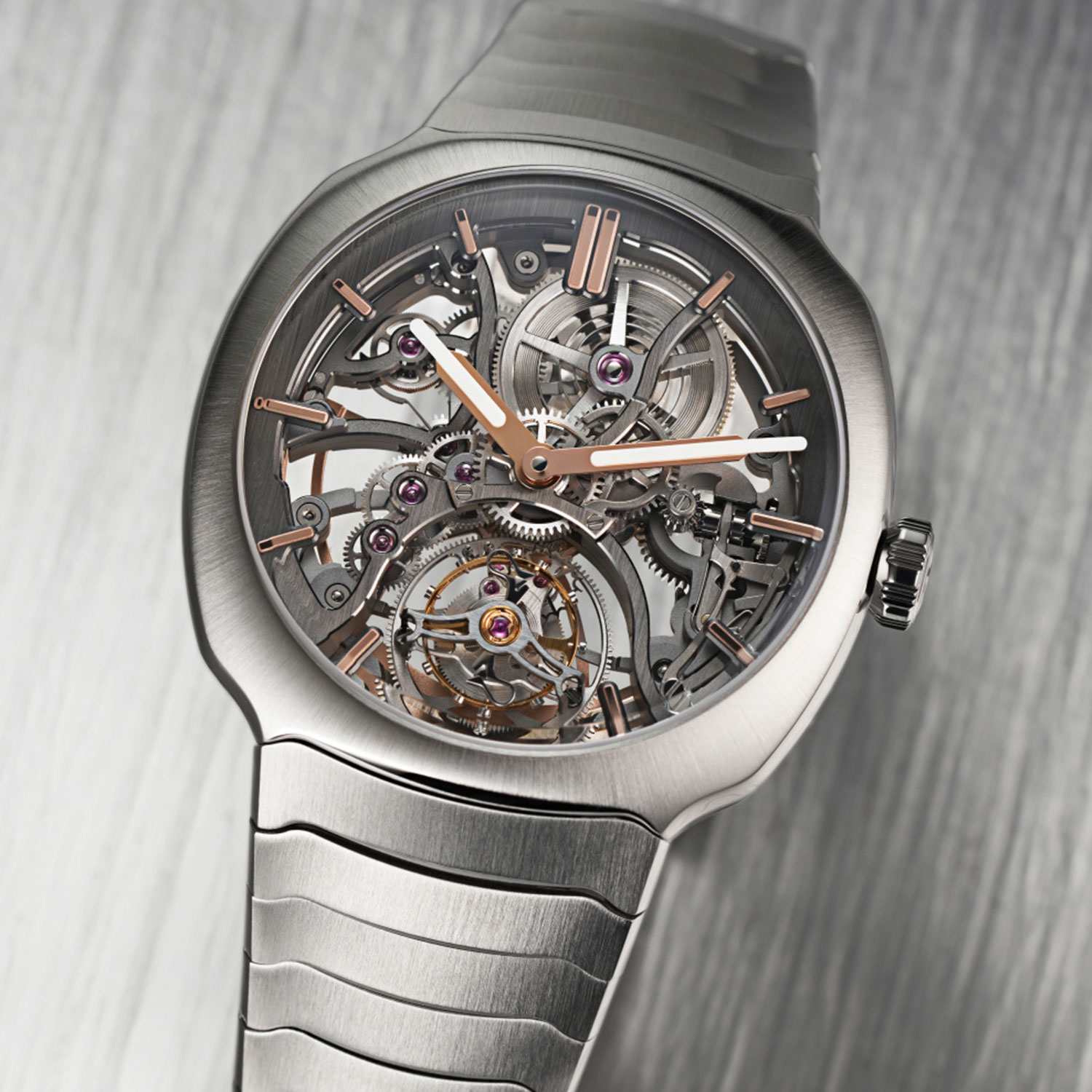 H. Moser & Cie. 亨利慕時疾速者陀飛輪鏤空腕錶（Streamliner Tourbillon Skeleton）