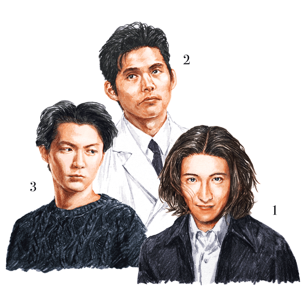 1990|木村拓哉 、織田裕二、福山雅治